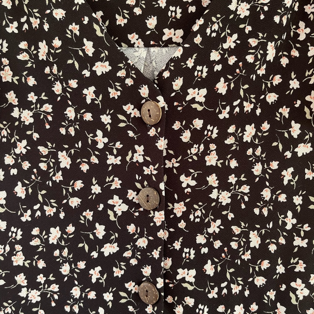 Monteau Floral Black Dress - Picture 5 of 7